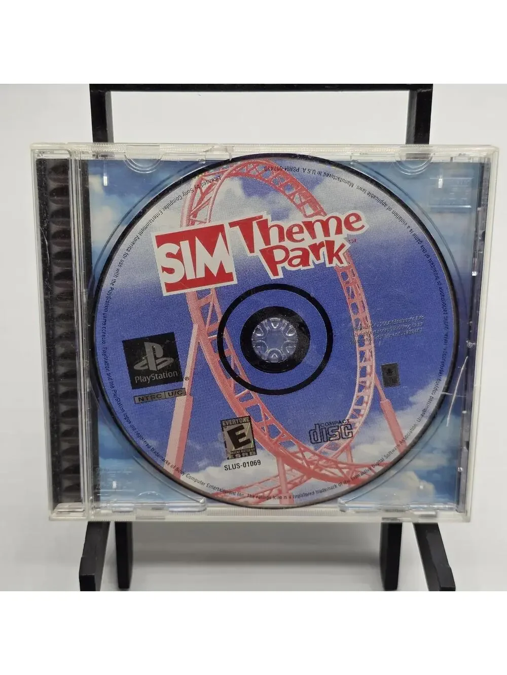 Sim Theme Park (Sony PlayStation 1, PS1) Tested Working, Disc & Case, NO Manual